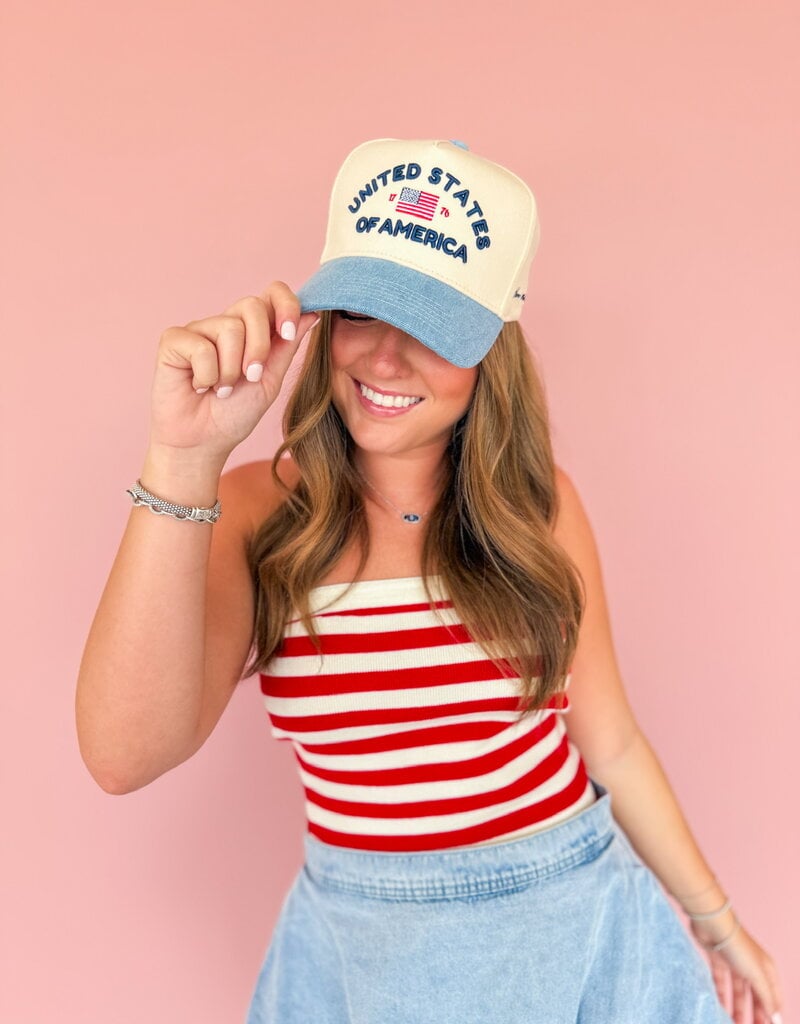 J.HOFFMAN'S United States Of America Trucker Hat