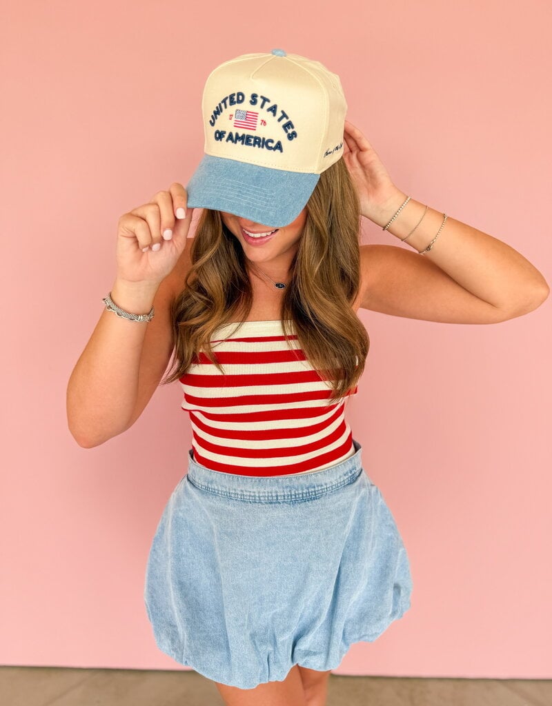J.HOFFMAN'S United States Of America Trucker Hat