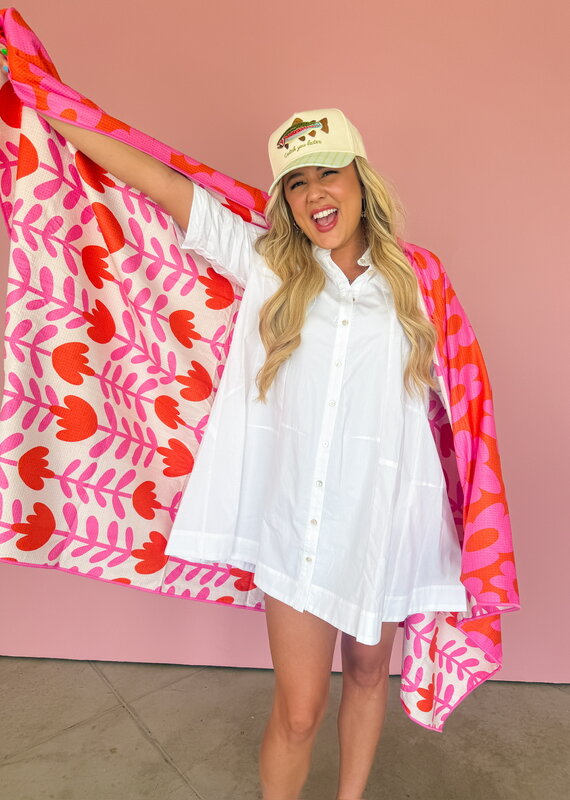 J.HOFFMAN'S Pop Art Petals Pool Towel