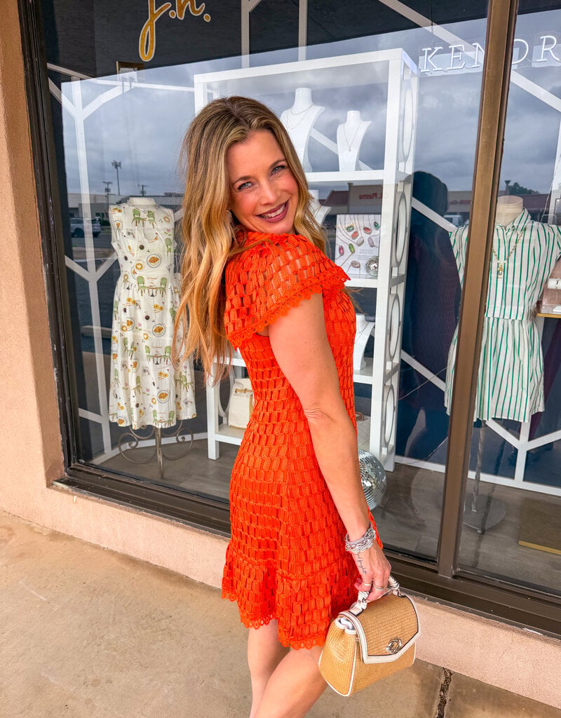 J.HOFFMAN'S Kayla Dress- Orange