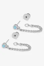 J.HOFFMAN'S Blue Opal Julian Soft Chain Hoops