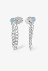 J.HOFFMAN'S Blue Opal Julian Soft Chain Hoops