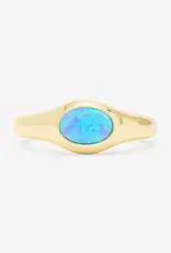 J.HOFFMAN'S Blue Opal Shes A Boss Signet Ring