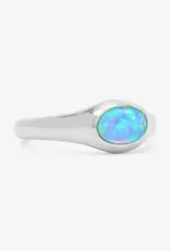 J.HOFFMAN'S Blue Opal Shes A Boss Signet Ring