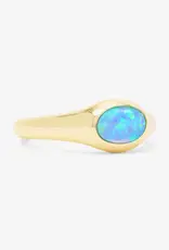J.HOFFMAN'S Blue Opal Shes A Boss Signet Ring
