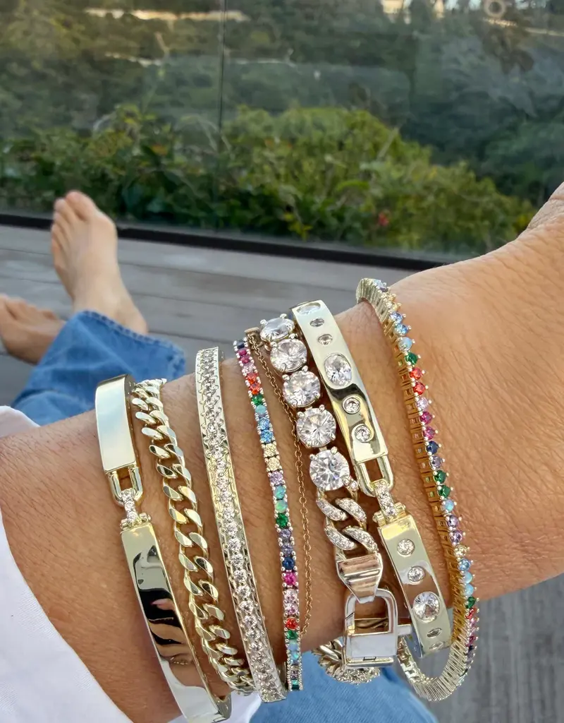 J.HOFFMAN'S Multi Heiress Tennis Bracelet