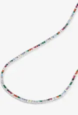 J.HOFFMAN'S Multi Baby Heiress Tennis Necklace