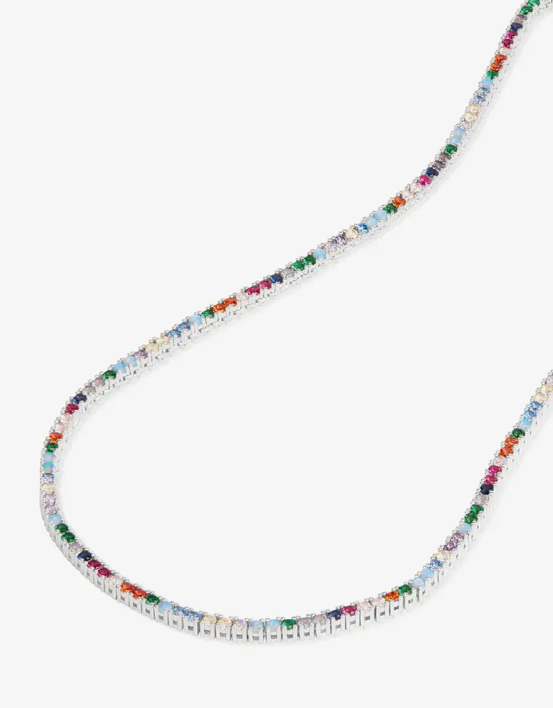 J.HOFFMAN'S Multi Baby Heiress Tennis Necklace