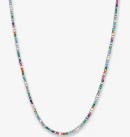 J.HOFFMAN'S Multi Baby Heiress Tennis Necklace
