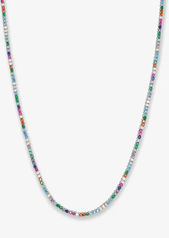 J.HOFFMAN'S Multi Baby Heiress Tennis Necklace