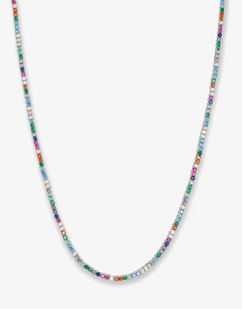 J.HOFFMAN'S Multi Baby Heiress Tennis Necklace