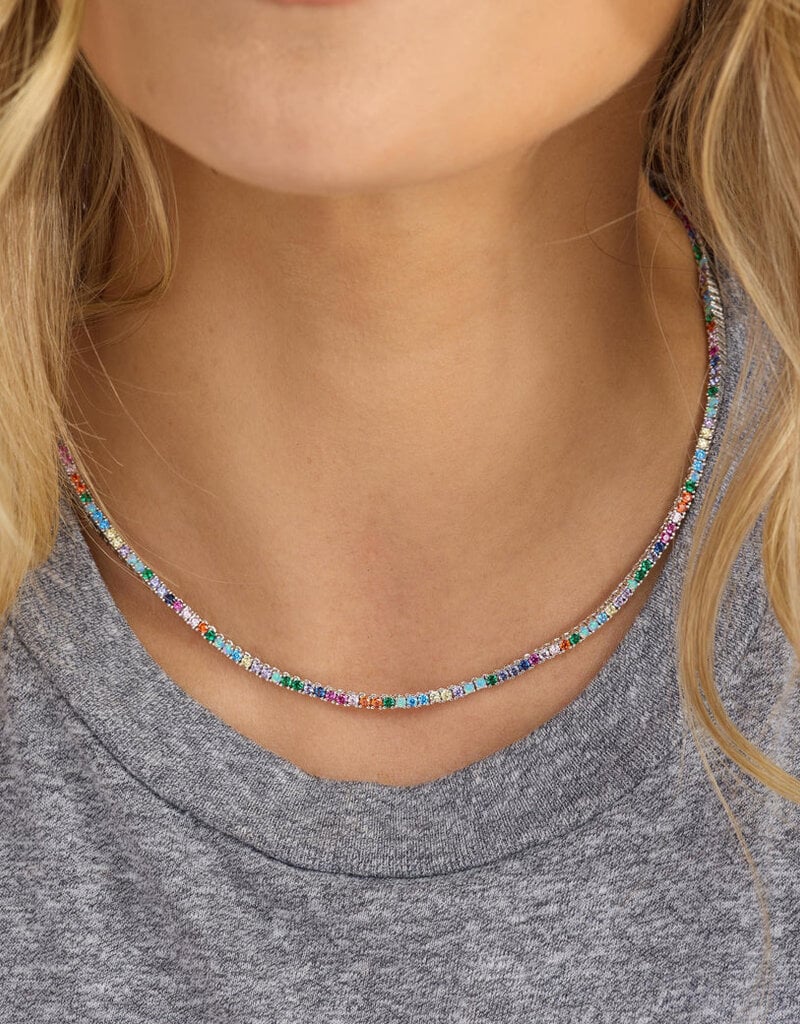 J.HOFFMAN'S Multi Baby Heiress Tennis Necklace