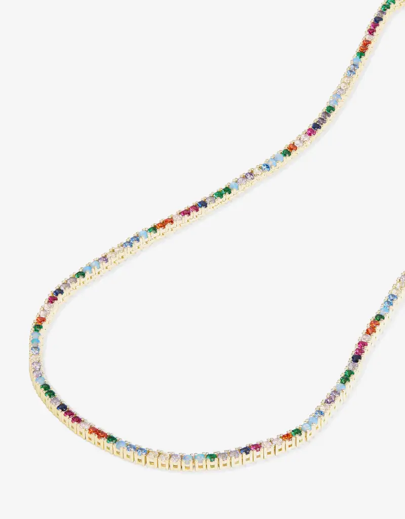 J.HOFFMAN'S Multi Baby Heiress Tennis Necklace