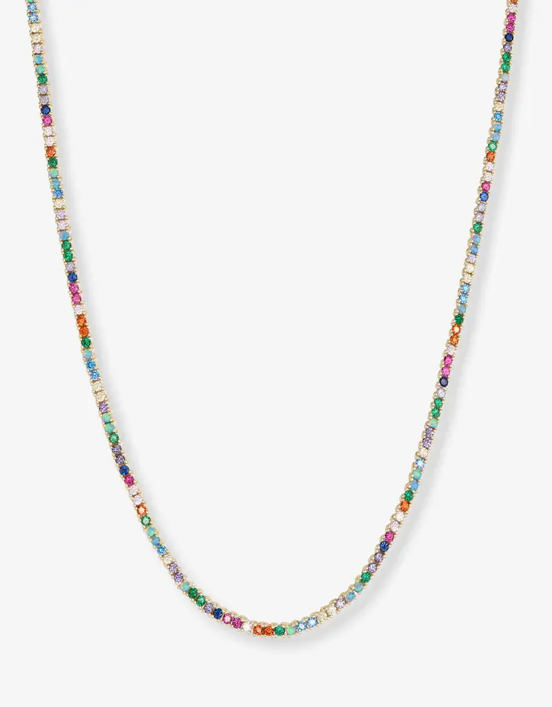 J.HOFFMAN'S Multi Baby Heiress Tennis Necklace