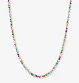 J.HOFFMAN'S 18' Multi Baby Not Your Basic Tennis Necklace
