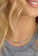 J.HOFFMAN'S 18' Multi Baby Not Your Basic Tennis Necklace