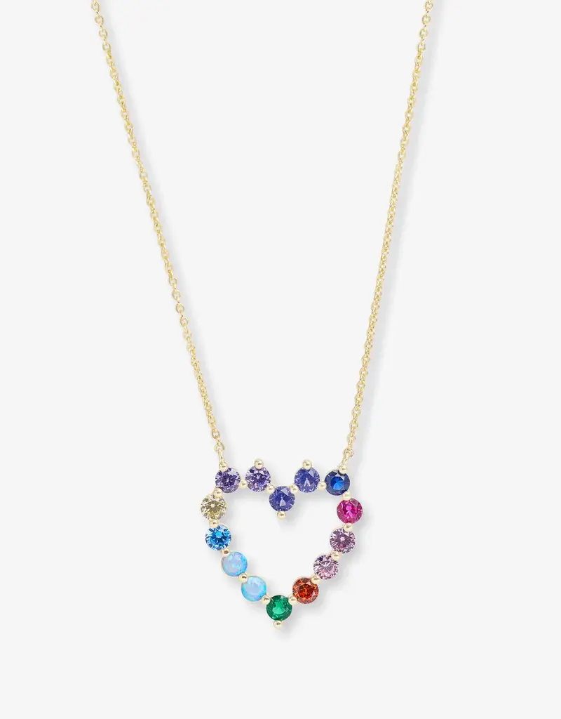J.HOFFMAN'S Multi Heart Shes An Icon Necklace