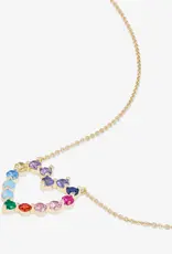 J.HOFFMAN'S Multi Heart Shes An Icon Necklace