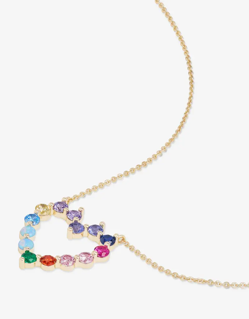 J.HOFFMAN'S Multi Heart Shes An Icon Necklace