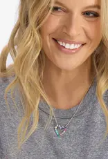 J.HOFFMAN'S Multi Heart Shes An Icon Necklace