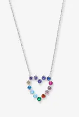 J.HOFFMAN'S Multi Heart Shes An Icon Necklace