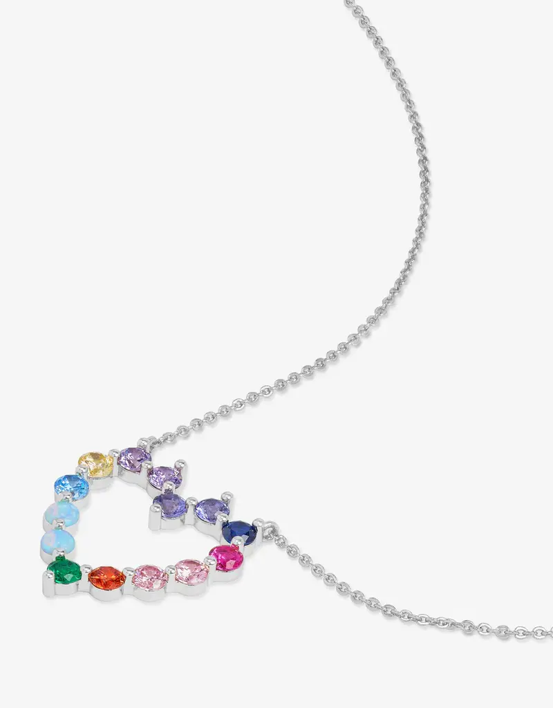 J.HOFFMAN'S Multi Heart Shes An Icon Necklace