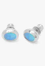 J.HOFFMAN'S Blue Opal She's A Boss Studs  8mm