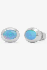J.HOFFMAN'S Blue Opal She's A Boss Studs  8mm