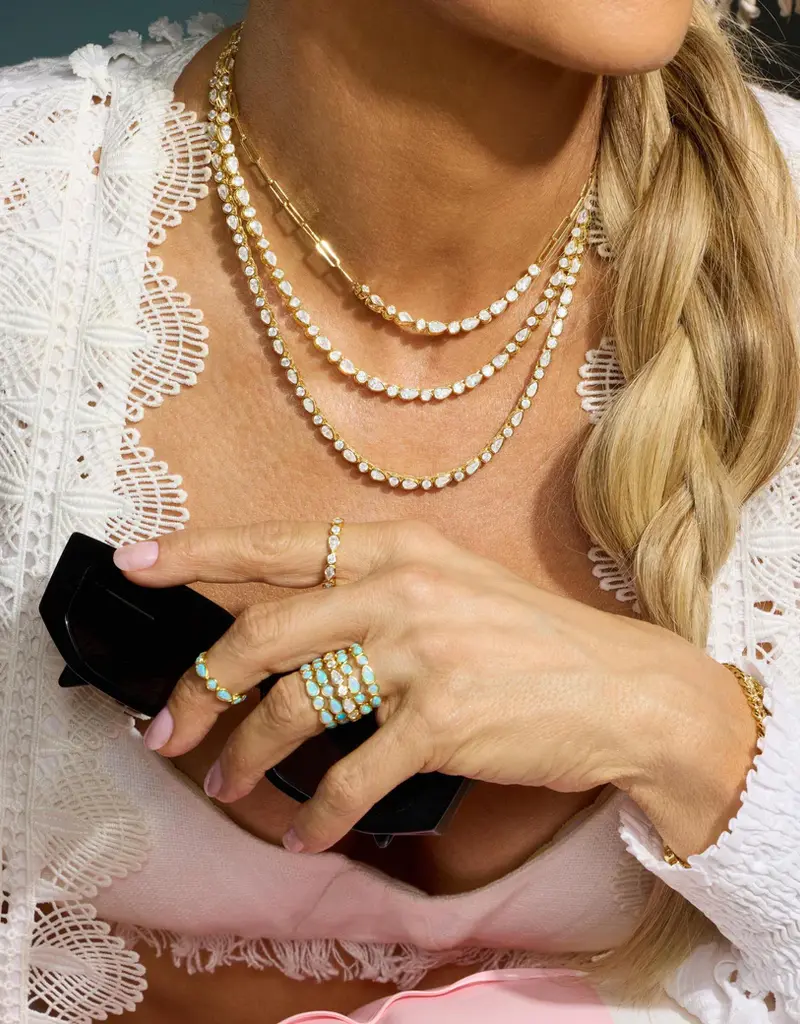 J.HOFFMAN'S Isla Samantha Tennis Necklace