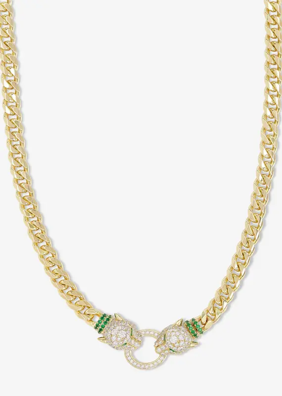 J.HOFFMAN'S Jaguar Cuban Chain Necklace