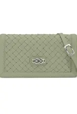 Interlok Braid Large Wallet in Sage