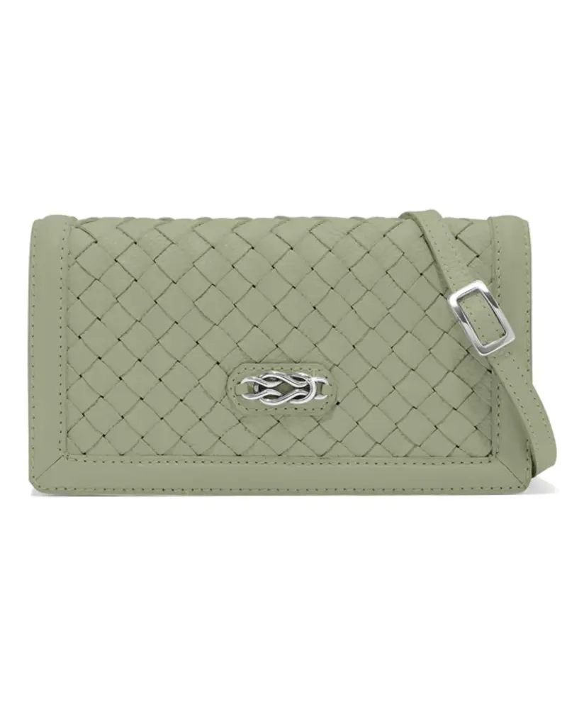 Interlok Braid Large Wallet in Sage