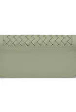 Interlok Braid Large Wallet in Sage