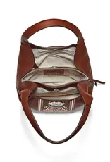 Selene Embroidered Shoulderbag in Bourbon