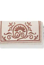 Rockmore Embroidered Wallet in white