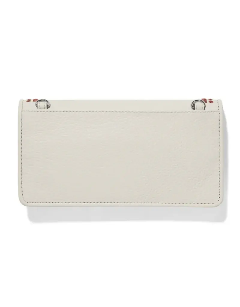 Rockmore Embroidered Wallet in white