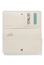 Rockmore Embroidered Wallet in white