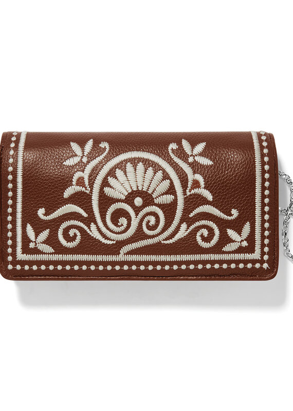 Rockmore Embroidered Wallet in Bourbon