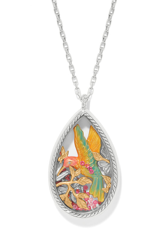 Everbloom Hummingbird Shaker Necklace