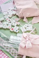J.HOFFMAN'S Mahjong Jelly Tote Set in Ballet Pink Bow