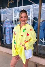 J.HOFFMAN'S Dockside Top in Yellow ONE SIZE