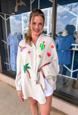 J.HOFFMAN'S Dockside Top in Beige ONE SIZE
