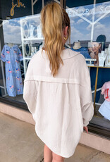 J.HOFFMAN'S Dockside Top in Beige ONE SIZE
