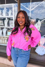 J.HOFFMAN'S Boardwalk Top in Pink ONE SIZE