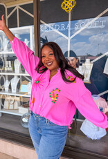 J.HOFFMAN'S Boardwalk Top in Pink ONE SIZE