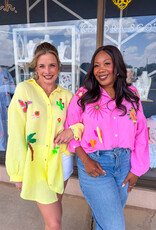 J.HOFFMAN'S Boardwalk Top in Pink ONE SIZE
