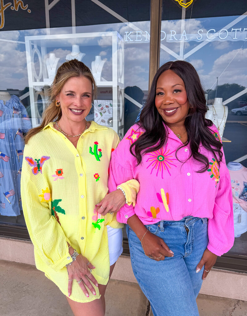 J.HOFFMAN'S Boardwalk Top in Pink ONE SIZE