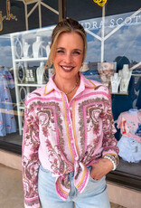 J.HOFFMAN'S Paisley Top in Pink