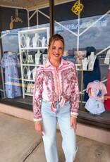 J.HOFFMAN'S Paisley Top in Pink