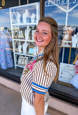 J.HOFFMAN'S Brooke Top in Brown